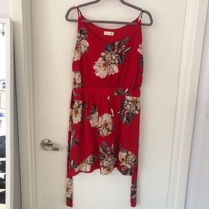 PROMESA boutique red floral dress